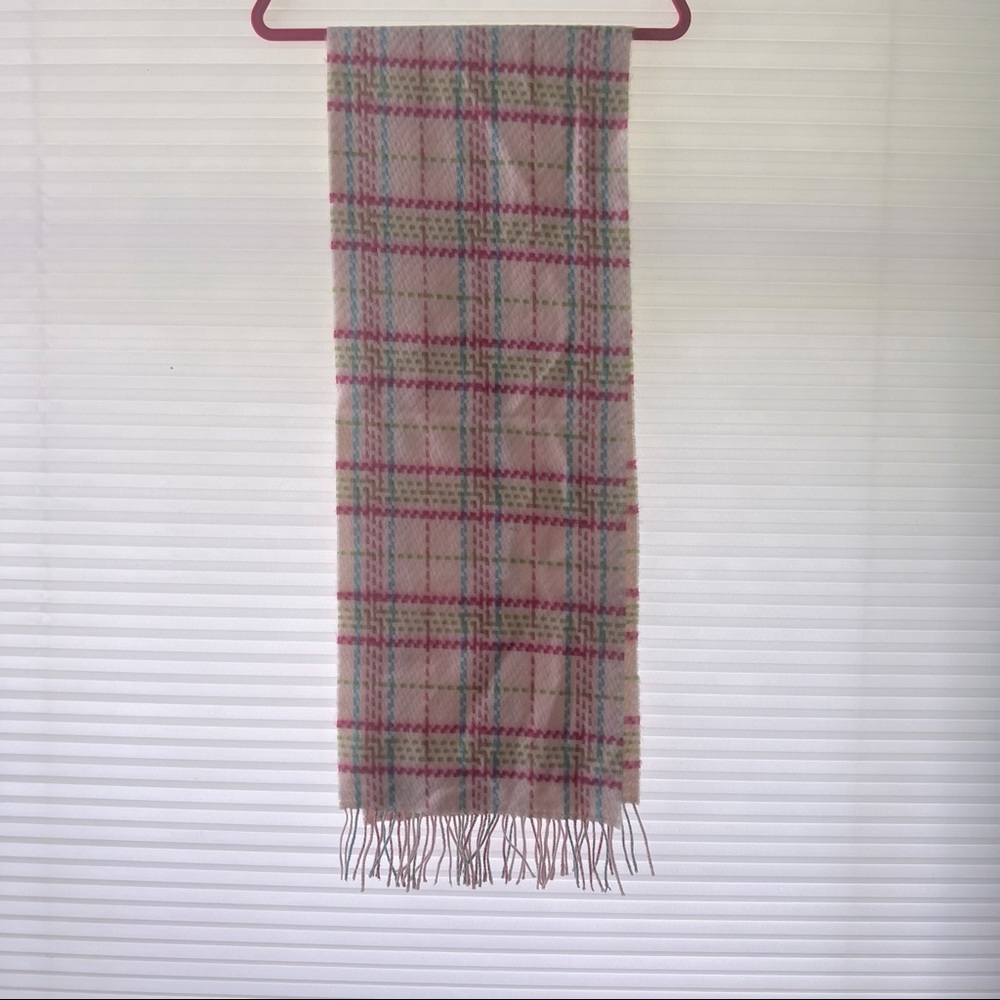 Pastel plaid scarf